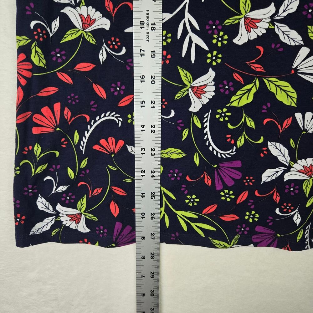 Jones New York Floral Sleeveless Top Womens Size Medium Button detail 0669 - Picture 7 of 8